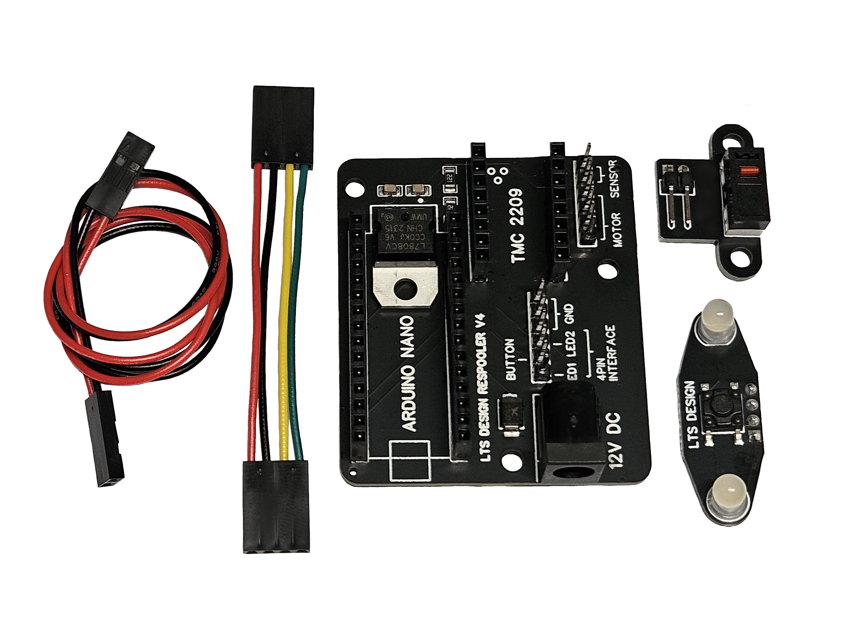 Respooler Arduino Shield and Switches